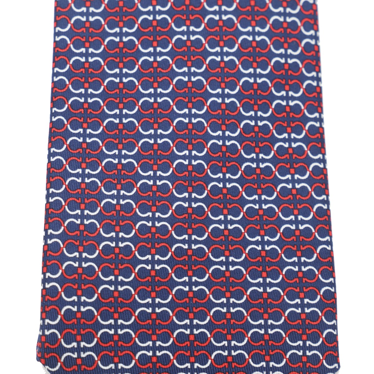 NAVY AND RED SILK TIE