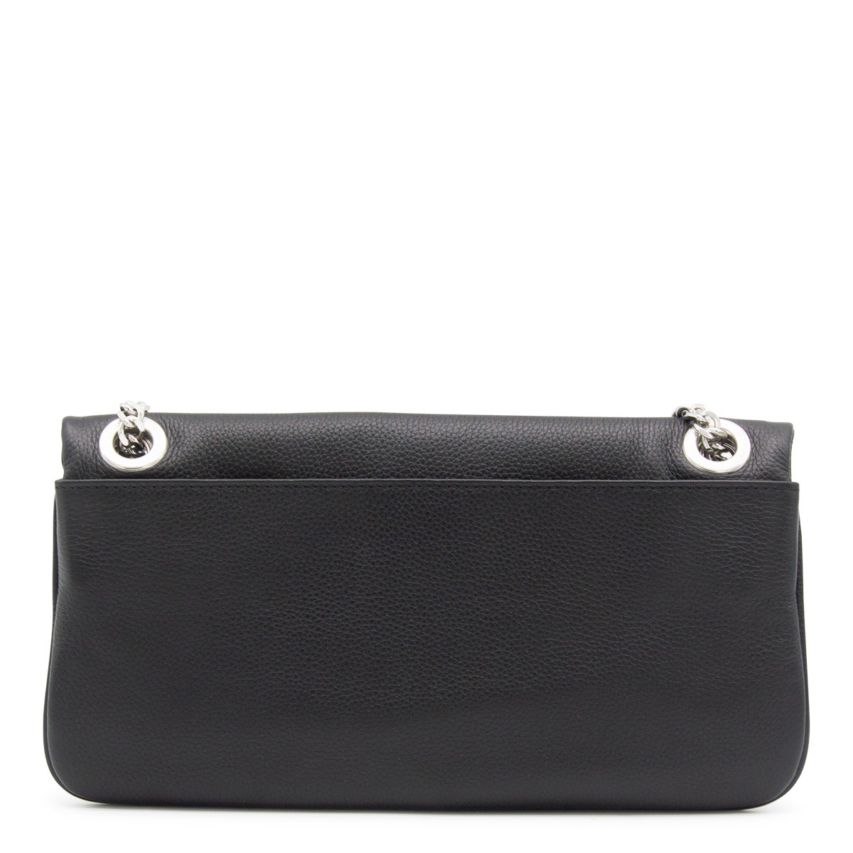 BLACK LEATHER ROCK II SHOULDER BAG