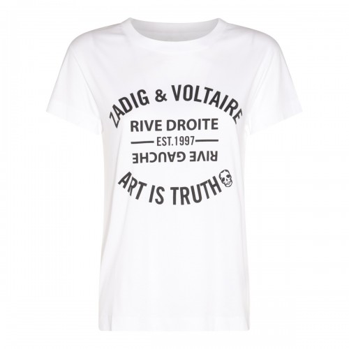 WHITE COTTON T-SHIRT