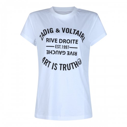 WHITE COTTON T-SHIRT