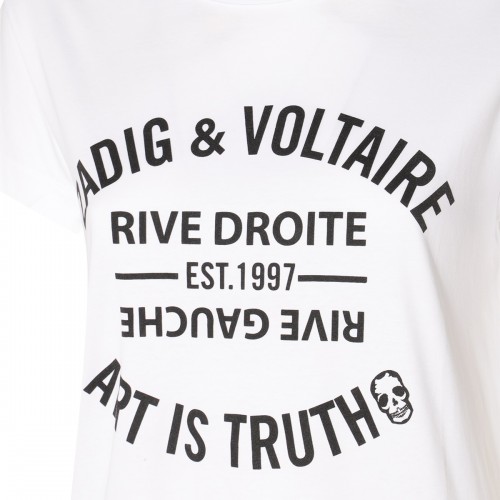 WHITE COTTON T-SHIRT