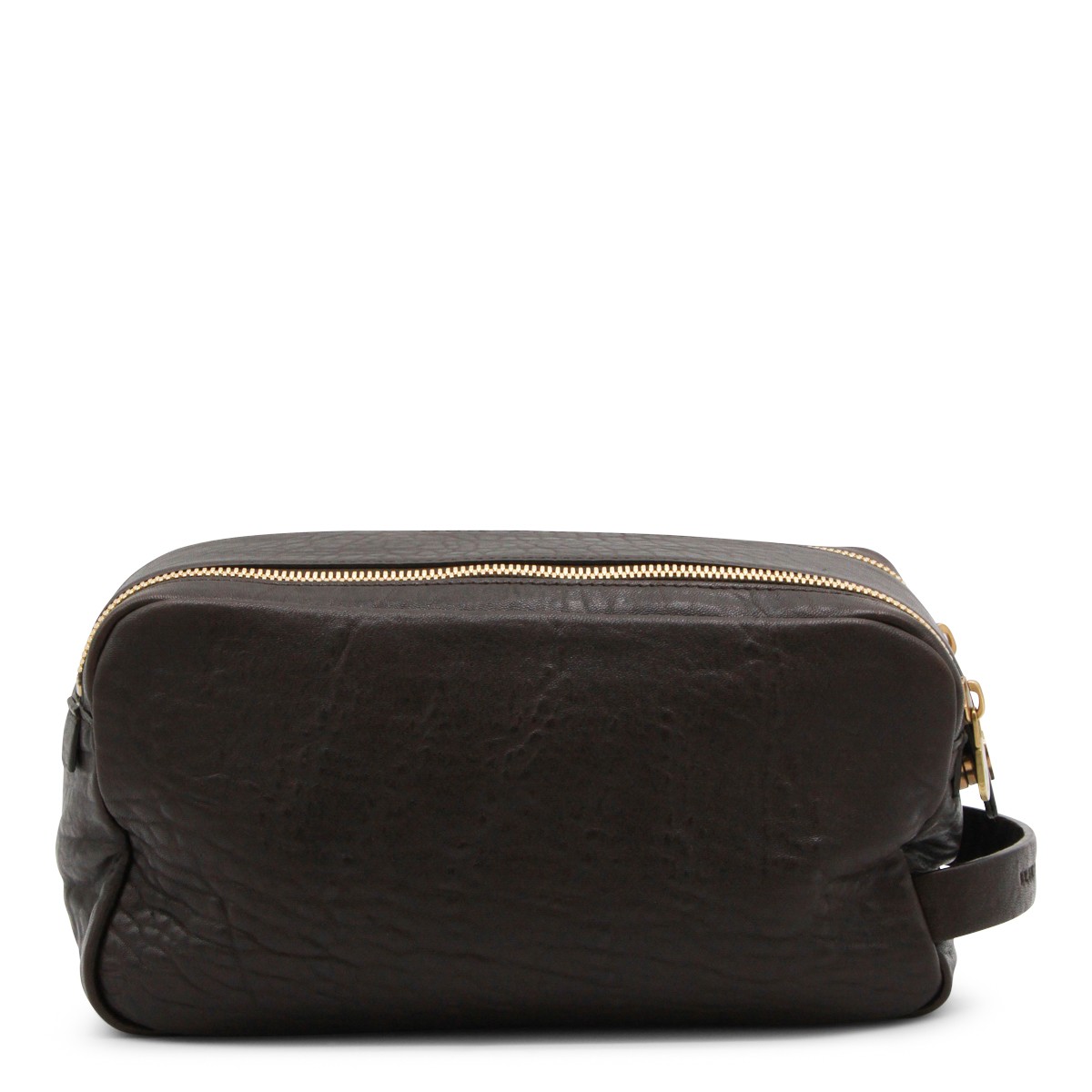 DARK BROWN LEATHER POUCHE