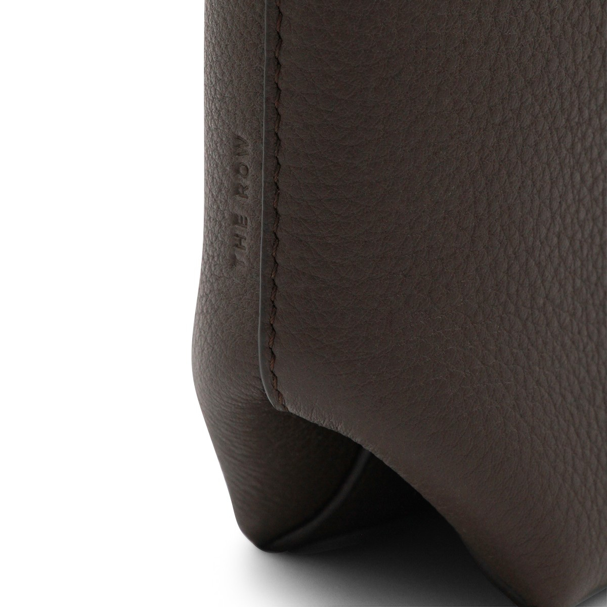 DEEP BROWN LEATHER N/S PARK CROSSBODY...