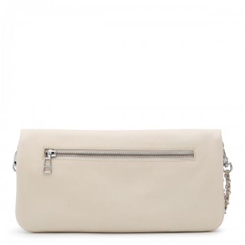 WHITE LEATHER ROCK NANO SHOULDER BAG