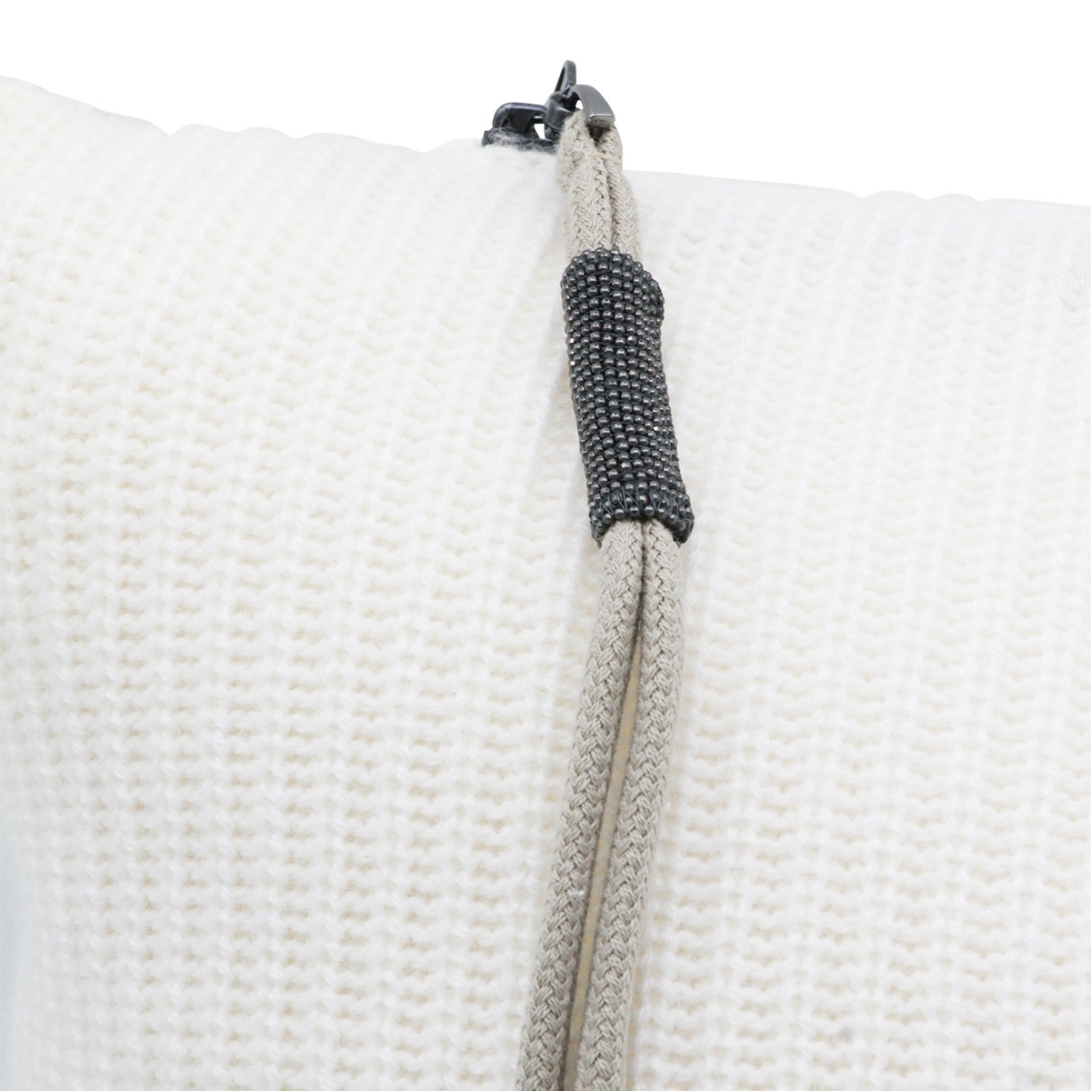 WHITE CASHMERE PILLOW