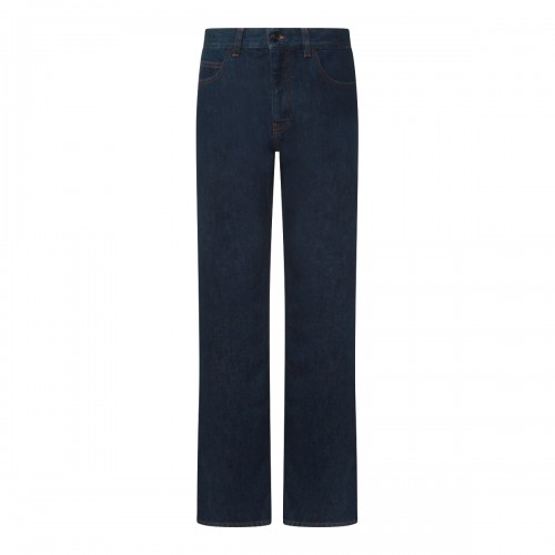 DARK BLUE COTTON JEANS