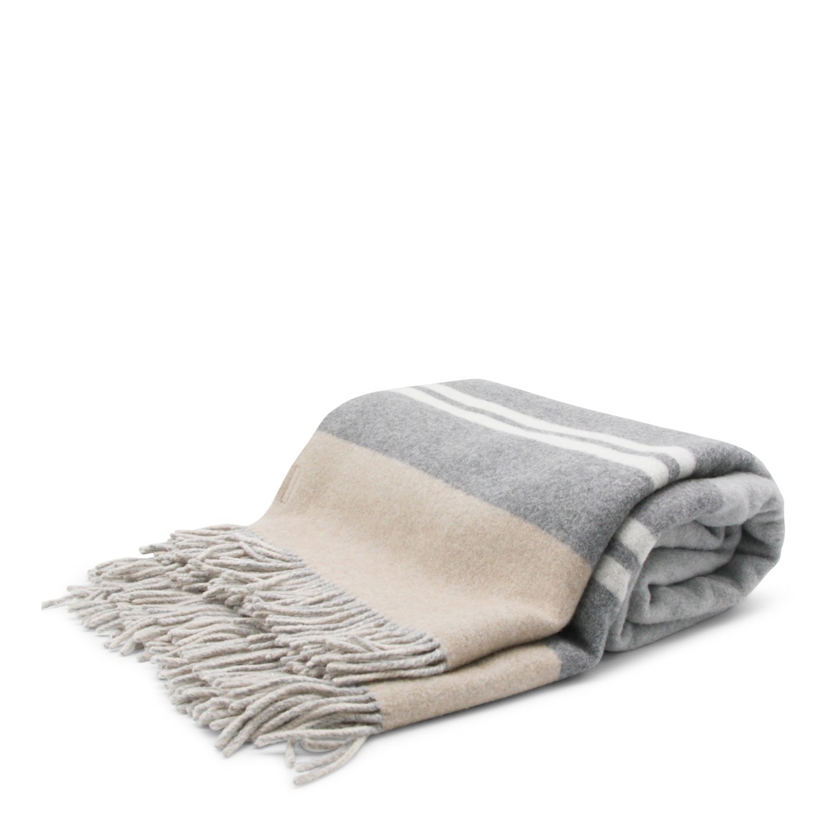 LIGHT GREY CASHMERE BLANKET