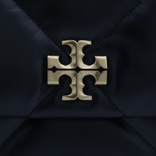 BLACK LEATHER KIRA DIAMOND SHOULDER BAG