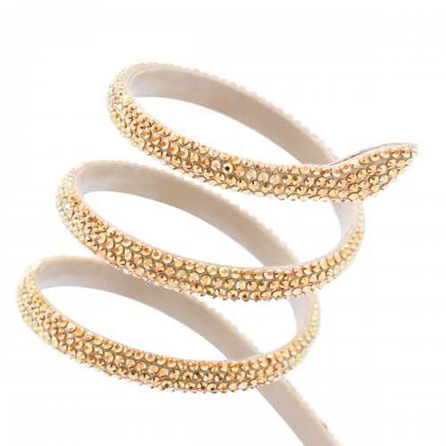 BLACK AND GOLD LEATHER SANDALS