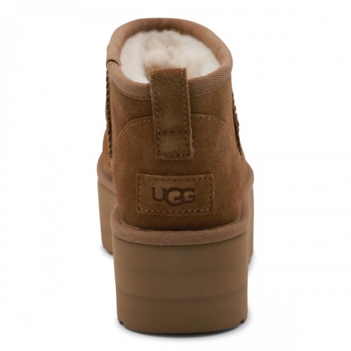 BROWN CLASSIC ULTRA MINI PLATFORM BOOTS