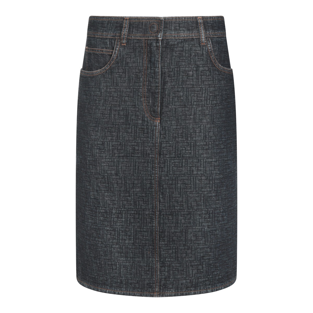 DARK BLUE COTTON SKIRT