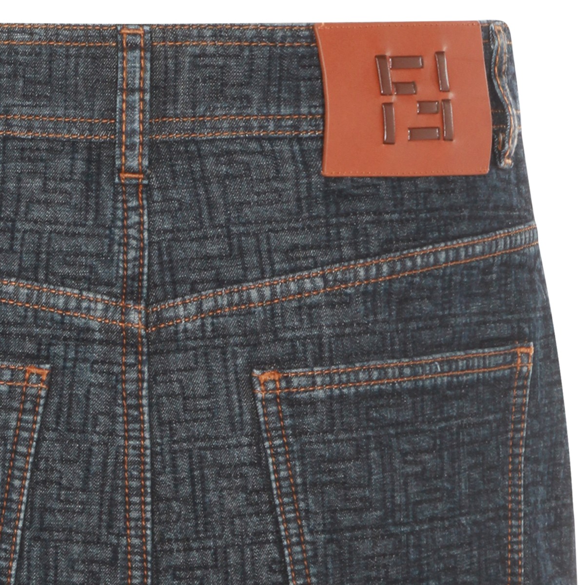 DARK BLUE COTTON SKIRT