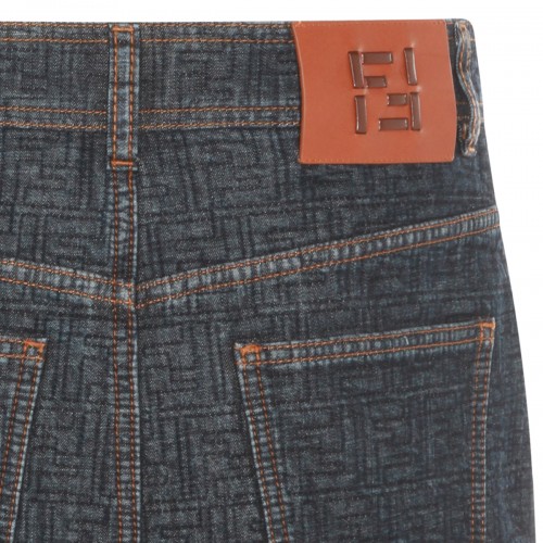 DARK BLUE COTTON SKIRT