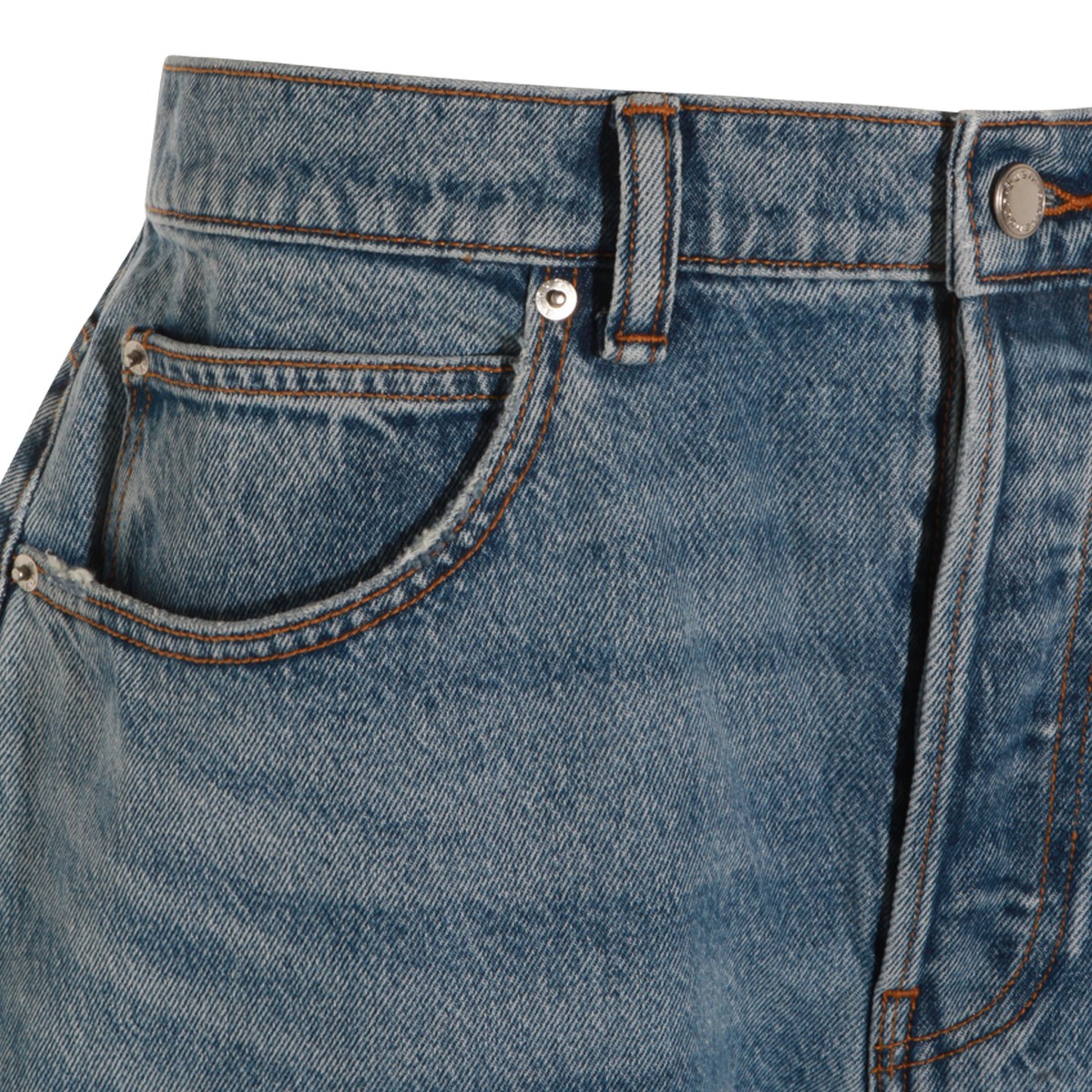 VINTAGE LIGHT INDIGO COTTON JEANS