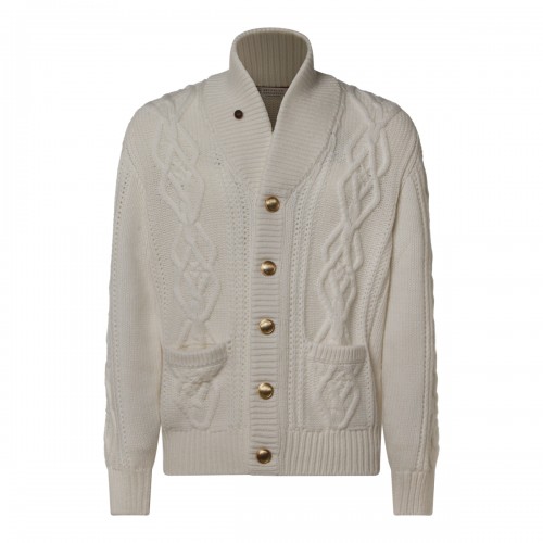 WHITE CACHEMIRE KNITWEAR