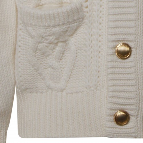 WHITE CACHEMIRE KNITWEAR