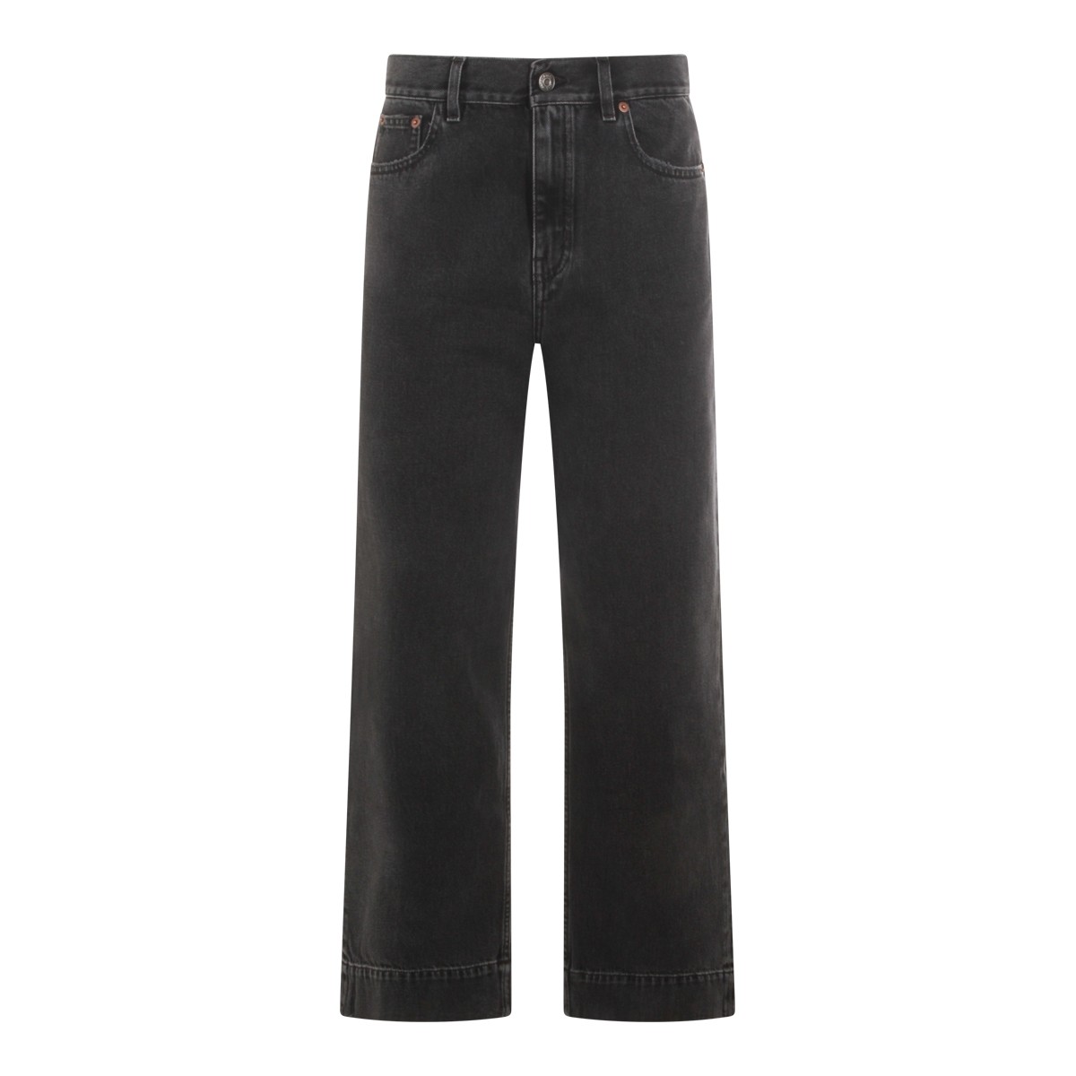 BLACK COTTON JEANS