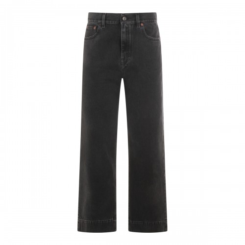 BLACK COTTON JEANS