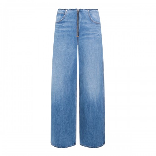 VINTAGE MARBLED BLUE COTTON...