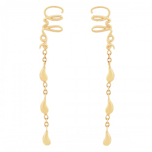 GOLD METAL EARRINGS