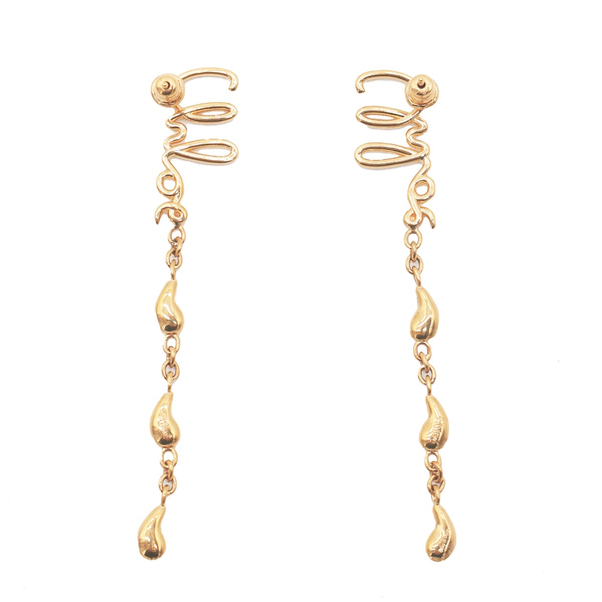 GOLD METAL EARRINGS