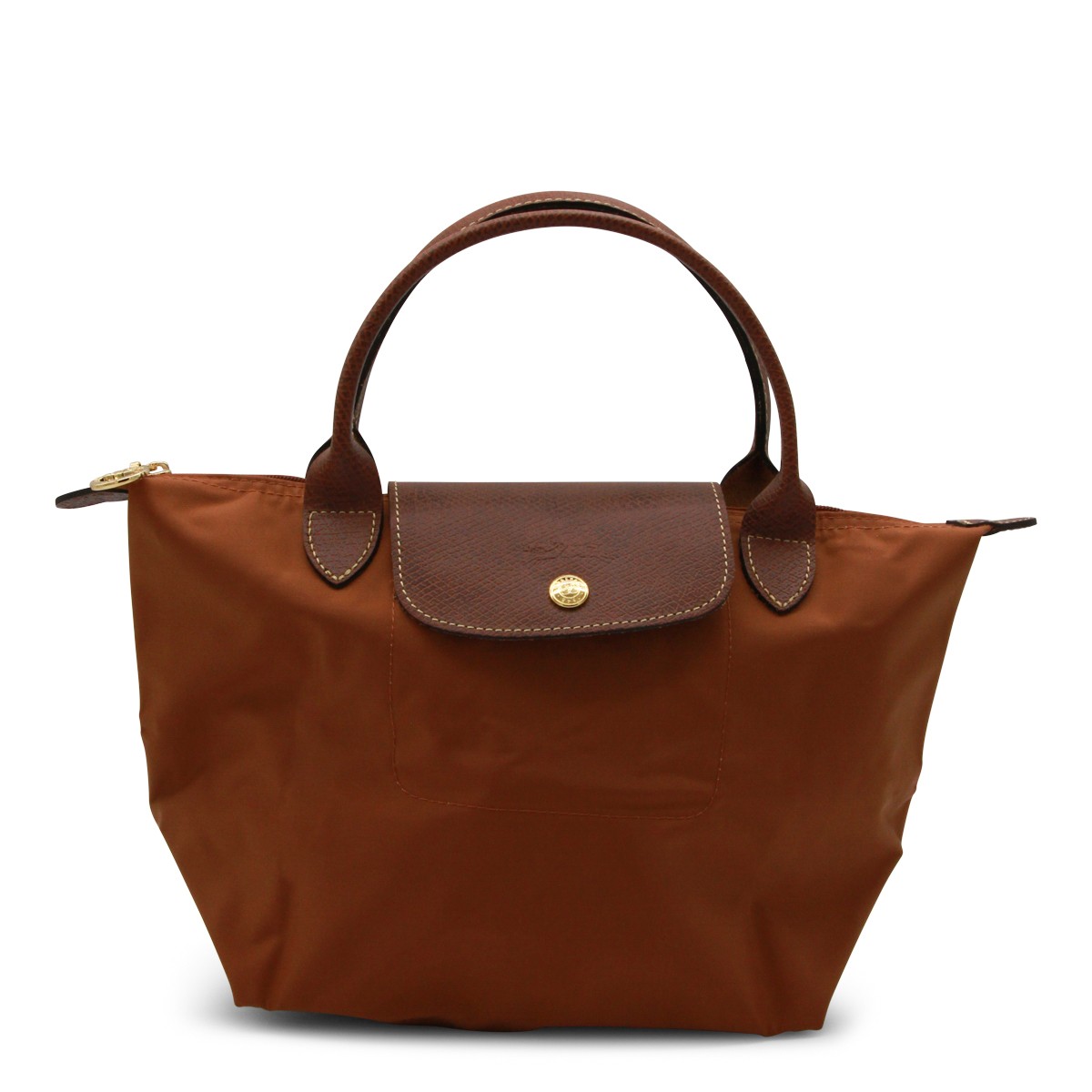 BROWN CANVAS LE PLIAGE TOTE BAG