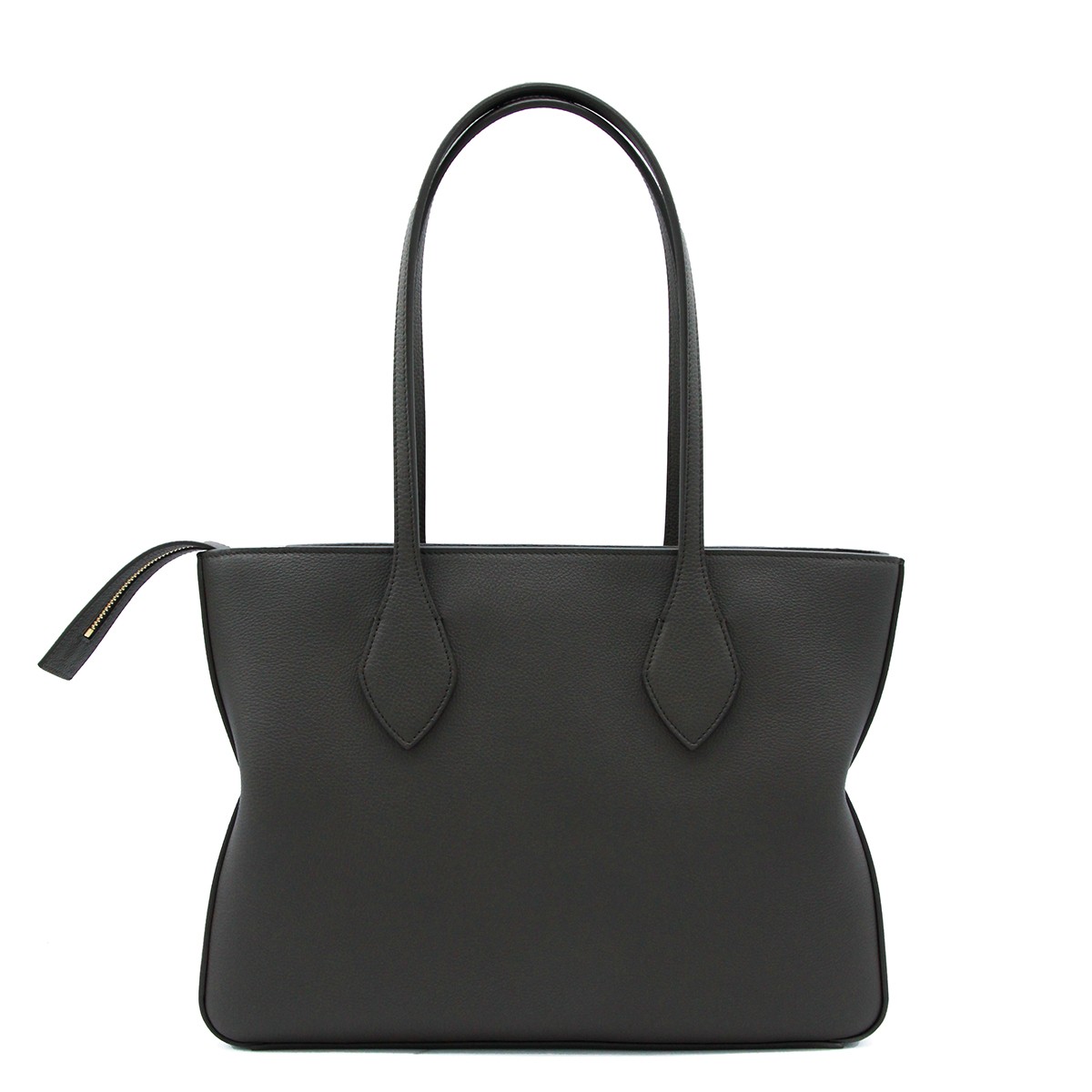 BLACK LEATHER STAR TOTE