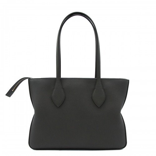BLACK LEATHER STAR TOTE
