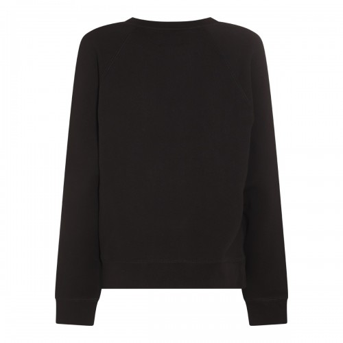 BLACK COTTON SWEATSHIRT