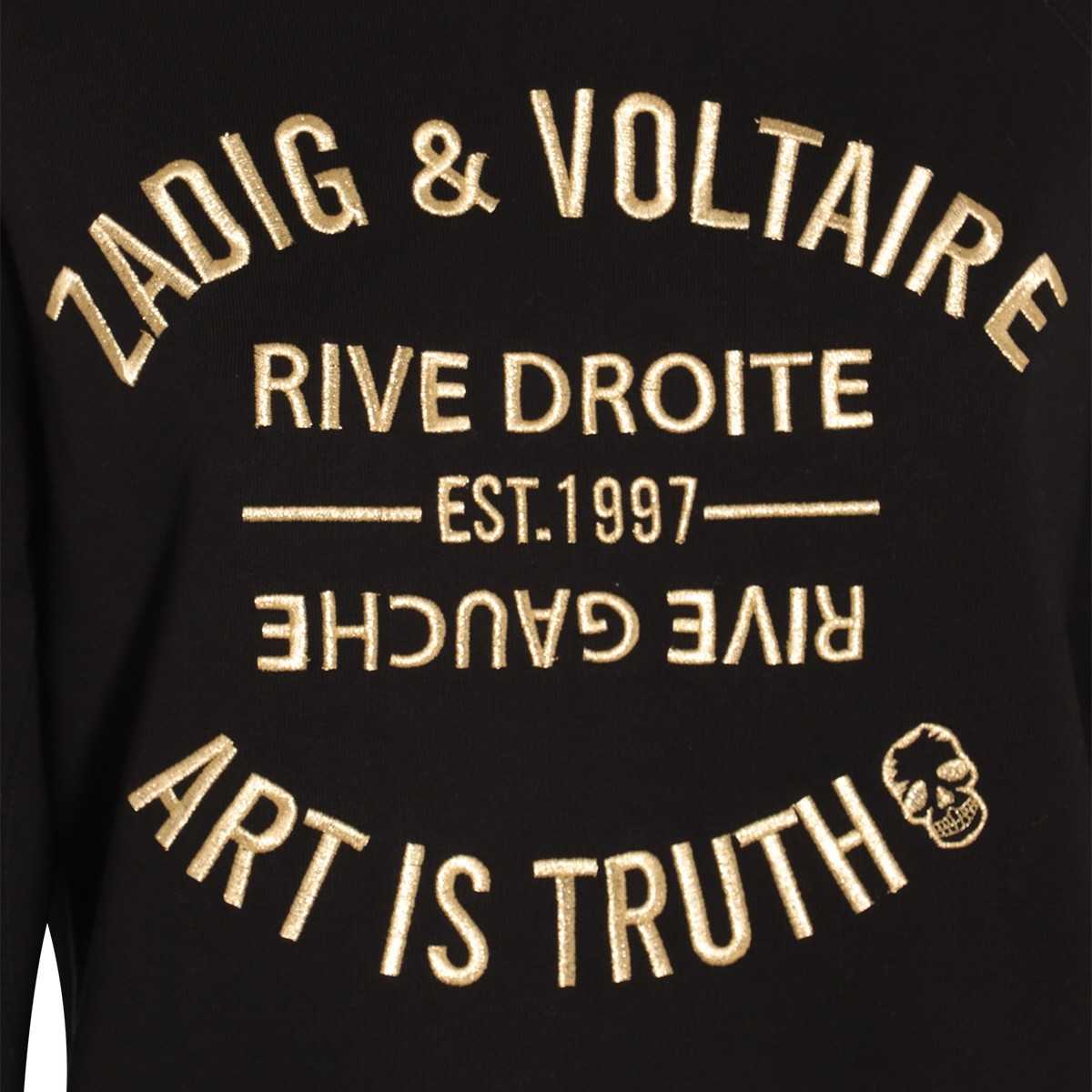 BLACK COTTON SWEATSHIRT