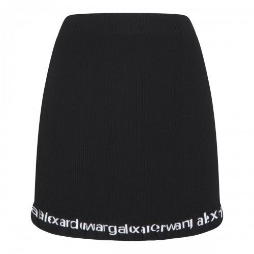 BLACK COTTON SKIRT