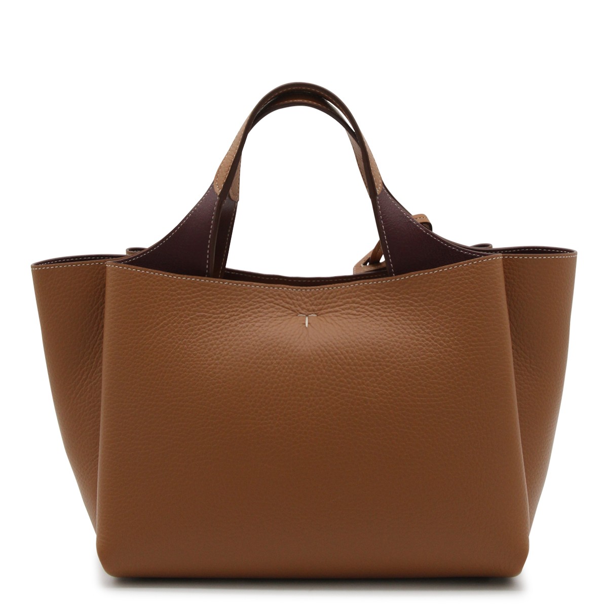 BROWN LEATHER TOTE BAG