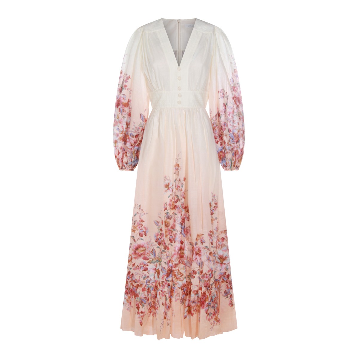IVORY FLORAL COTTON DRESS