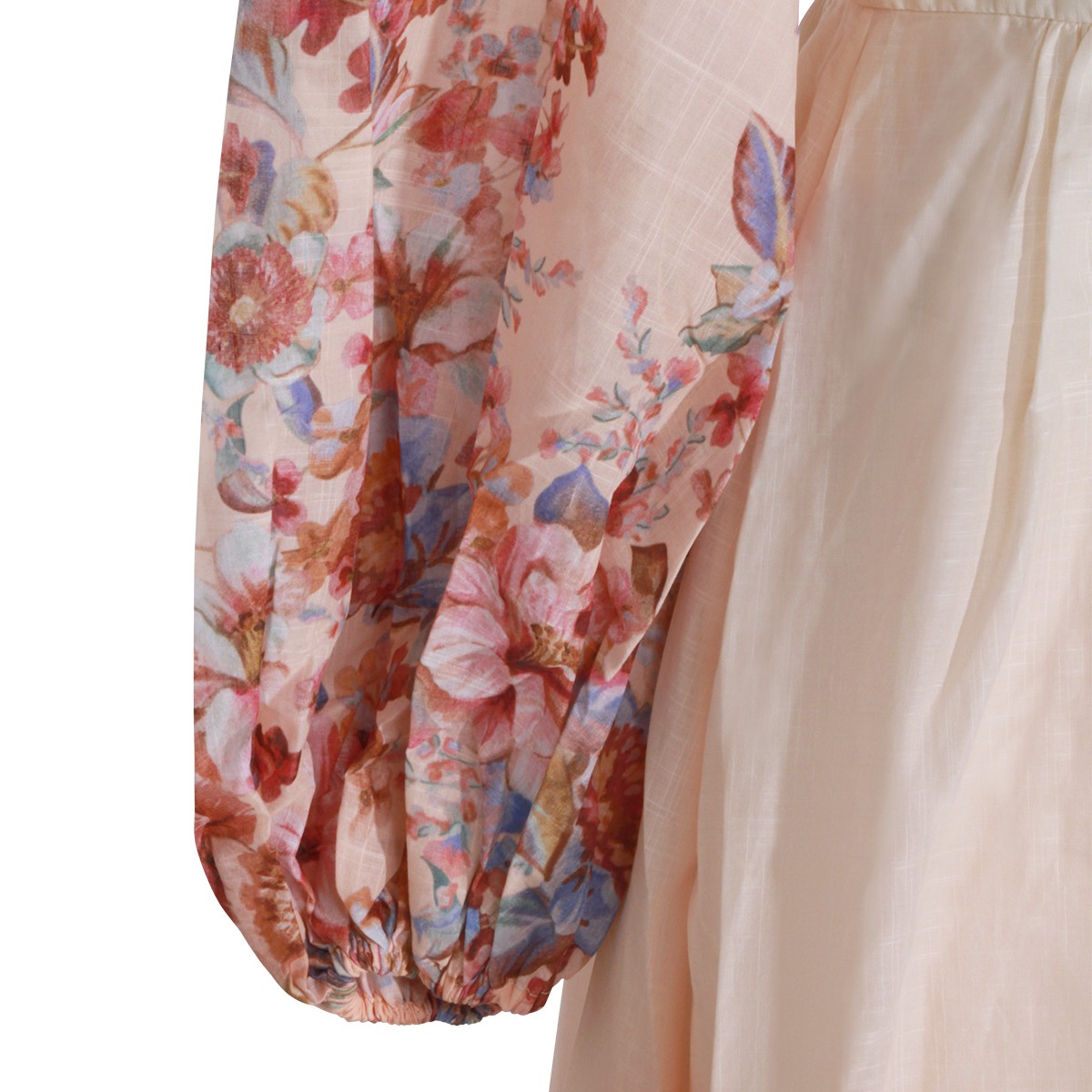 IVORY FLORAL COTTON DRESS
