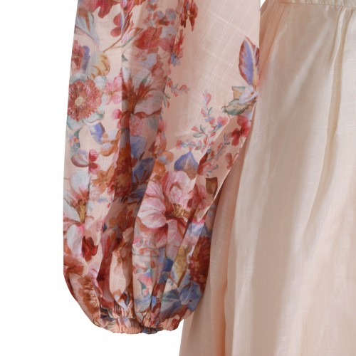 IVORY FLORAL COTTON DRESS