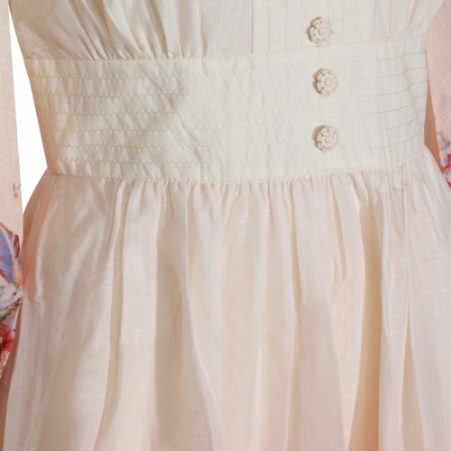 IVORY FLORAL COTTON DRESS