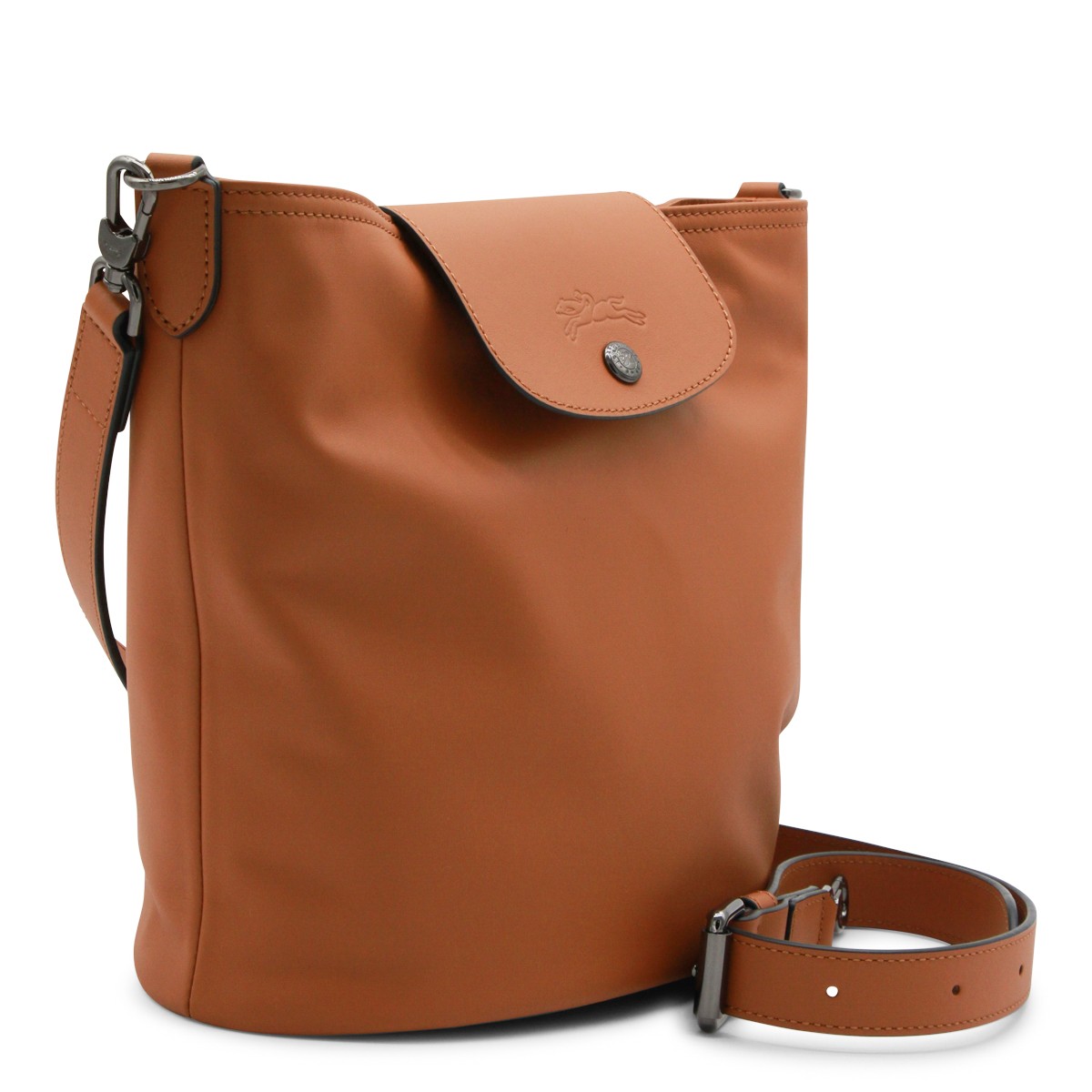 COGNAC CROSSBODY BUCKET