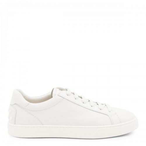 WHITE LEATHER SNEAKERS