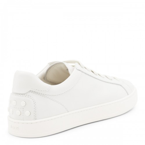 WHITE LEATHER SNEAKERS
