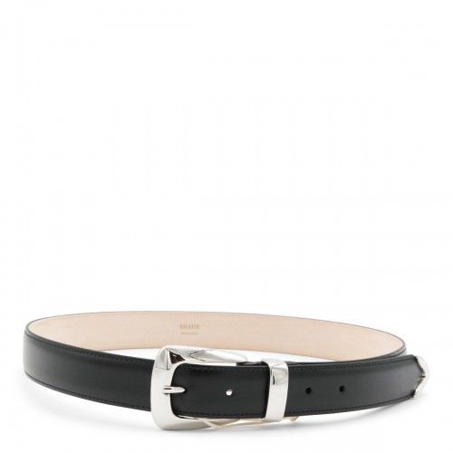 BLACK LEATHER BELT