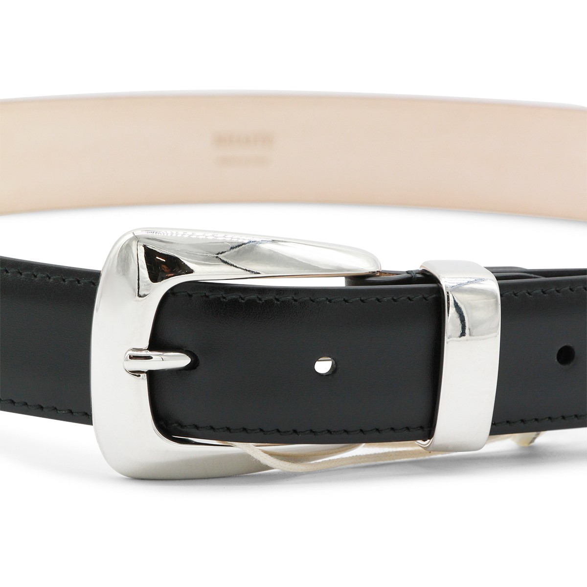 BLACK LEATHER BELT