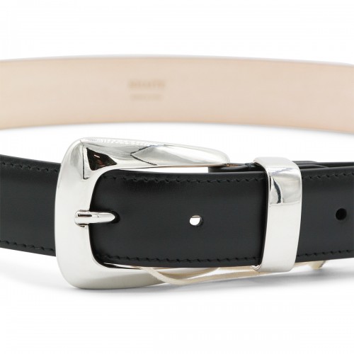 BLACK LEATHER BELT