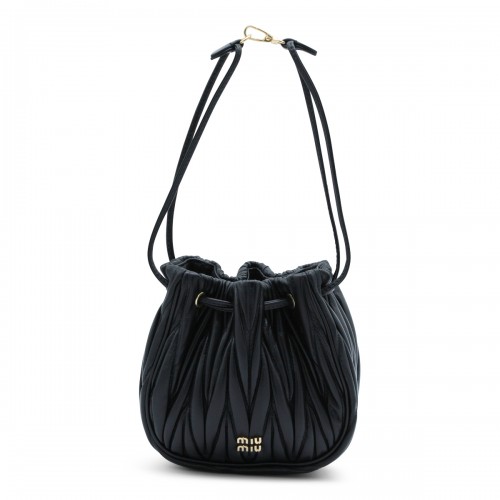 BLACK LEATHER MINI BAG