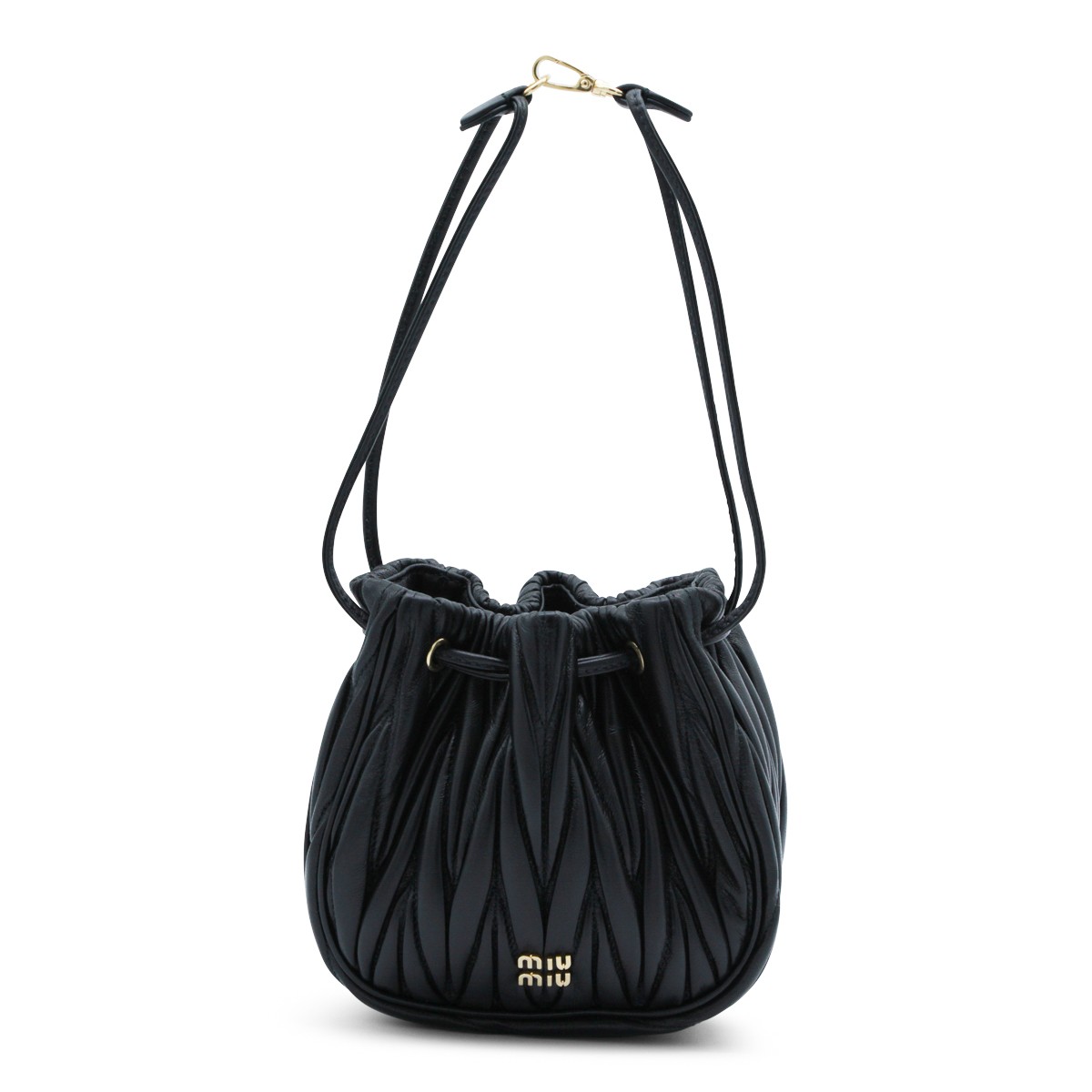 BLACK LEATHER MINI BAG