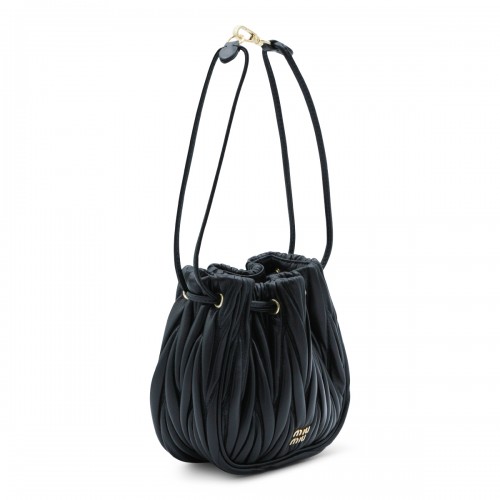BLACK LEATHER MINI BAG