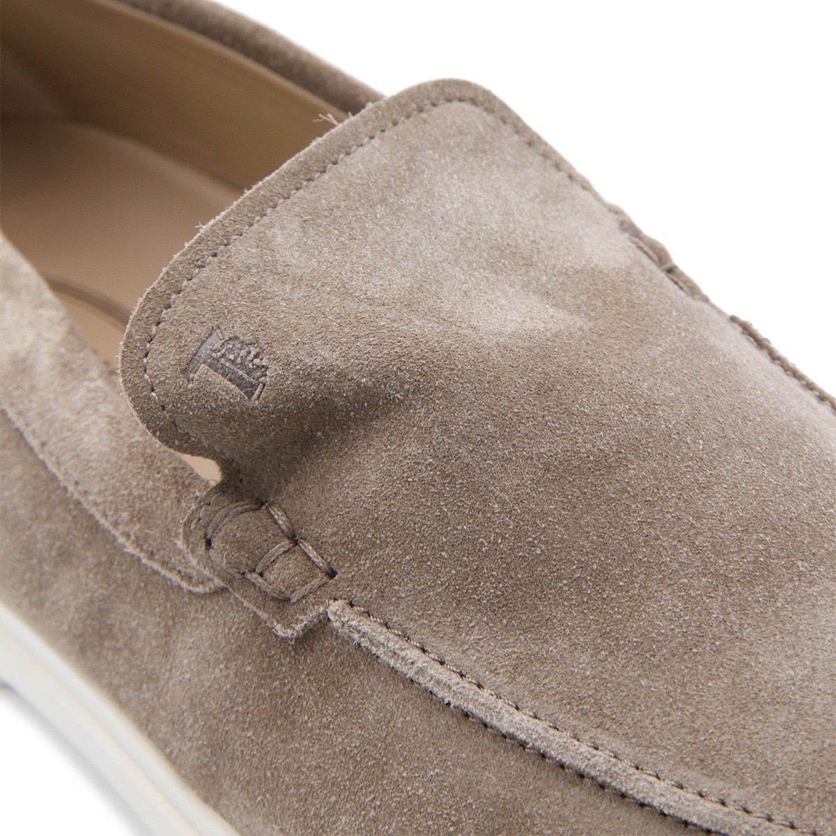 BEIGE SUEDE LOAFERS