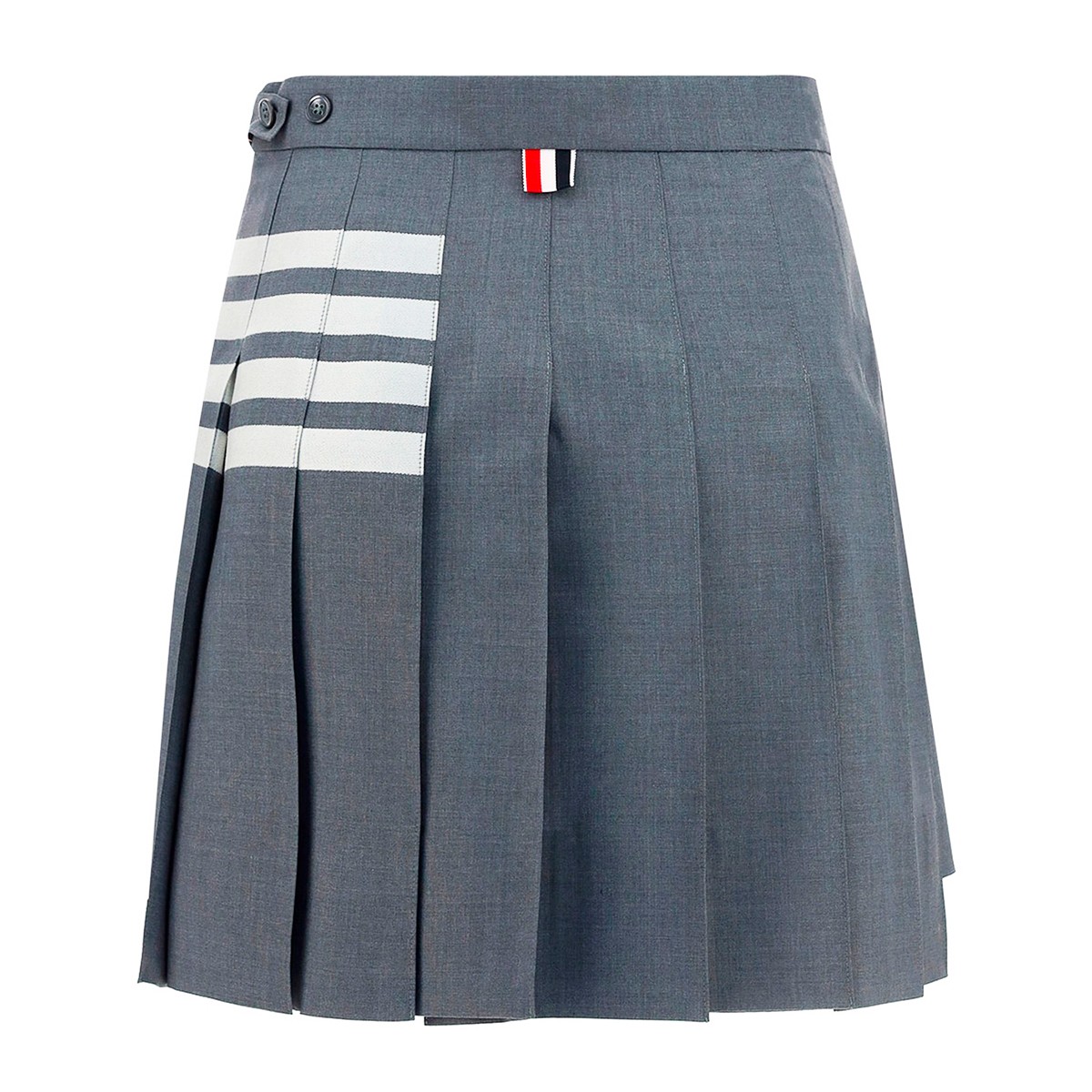 GREY AND WHITE WOOL SKIRT