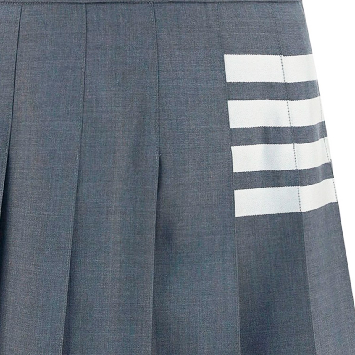 GREY AND WHITE WOOL SKIRT
