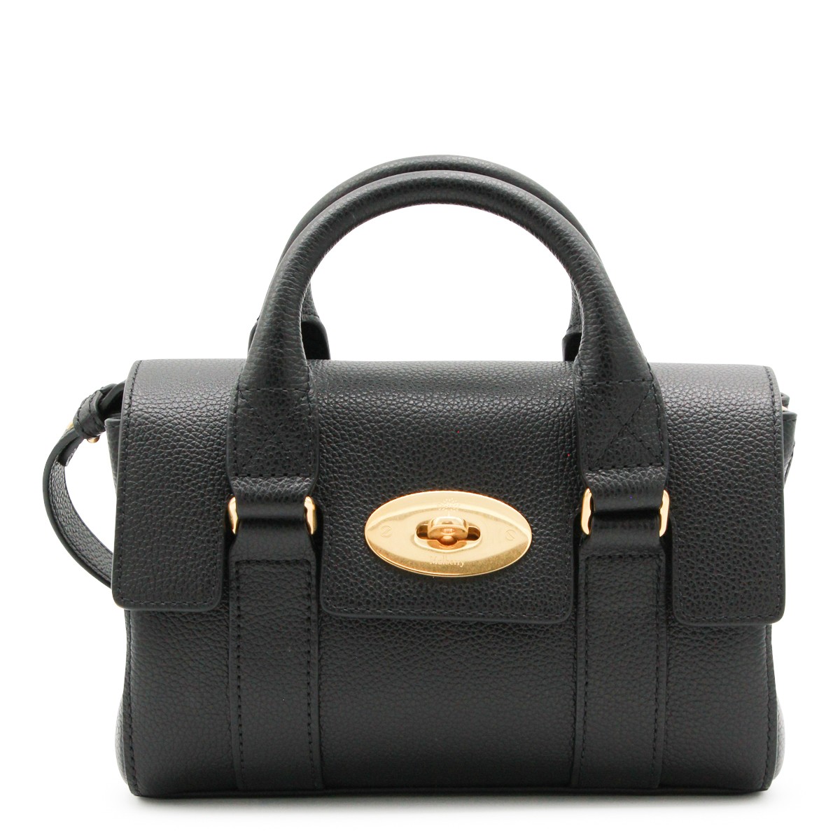 BLACK LEATHER MINI HERITAGE BAYSWATER...