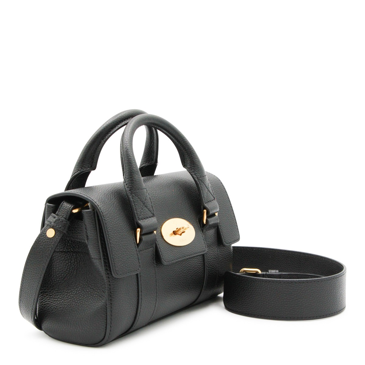 BLACK LEATHER MINI HERITAGE BAYSWATER...